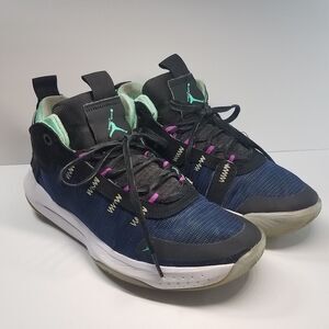 Nike Mens Air Jordan Jumpman BQ3449-005 Blue Basketball Shoes Sneakers Sz 9.5